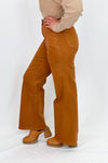 Cinnamon High Rise Wide Leg Pant