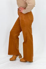 Cinnamon High Rise Wide Leg Pant