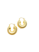 Spiral Gold Hoops