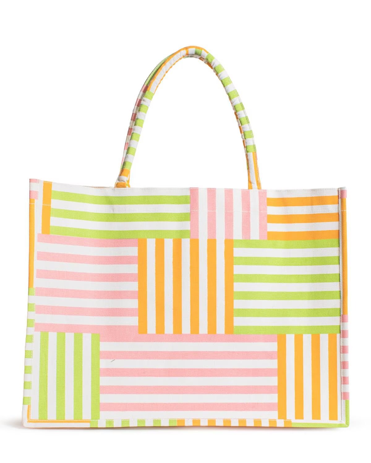 Freeport Stripe Tote Multi - Lavish Boutique Accessories