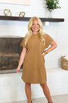 Coco Textured Front Pocket Mini Dress