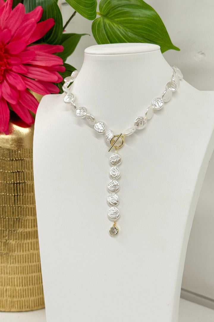 Gilded gold chain necklace