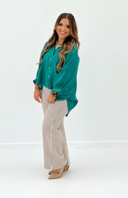 Classic collared shirt with a centre button placket