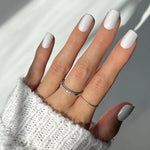 Short Squoval-Lilac Grey