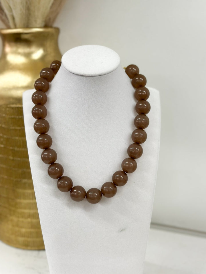 Golden Stella Colored Ball Necklace - Lavish Boutique09-JEWELRY