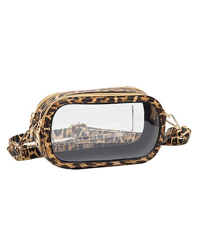 Golden Stella Rectangle Clear Cross Body - Lavish Boutique08-ACCESSORIES