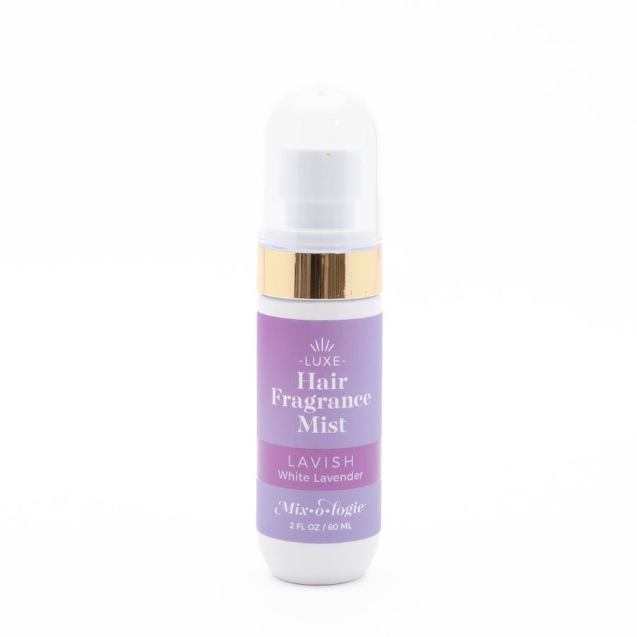 Hair fragrance mist in Lavish, a white lavender scent