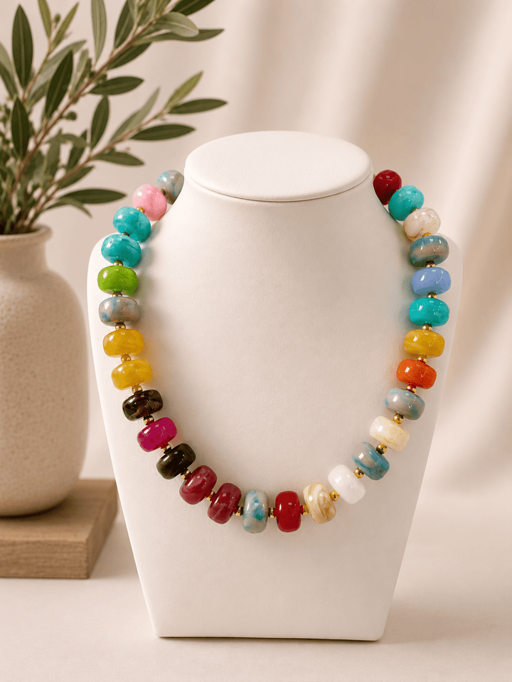 Hart Designs Oval Bead Necklace - Lavish Boutique