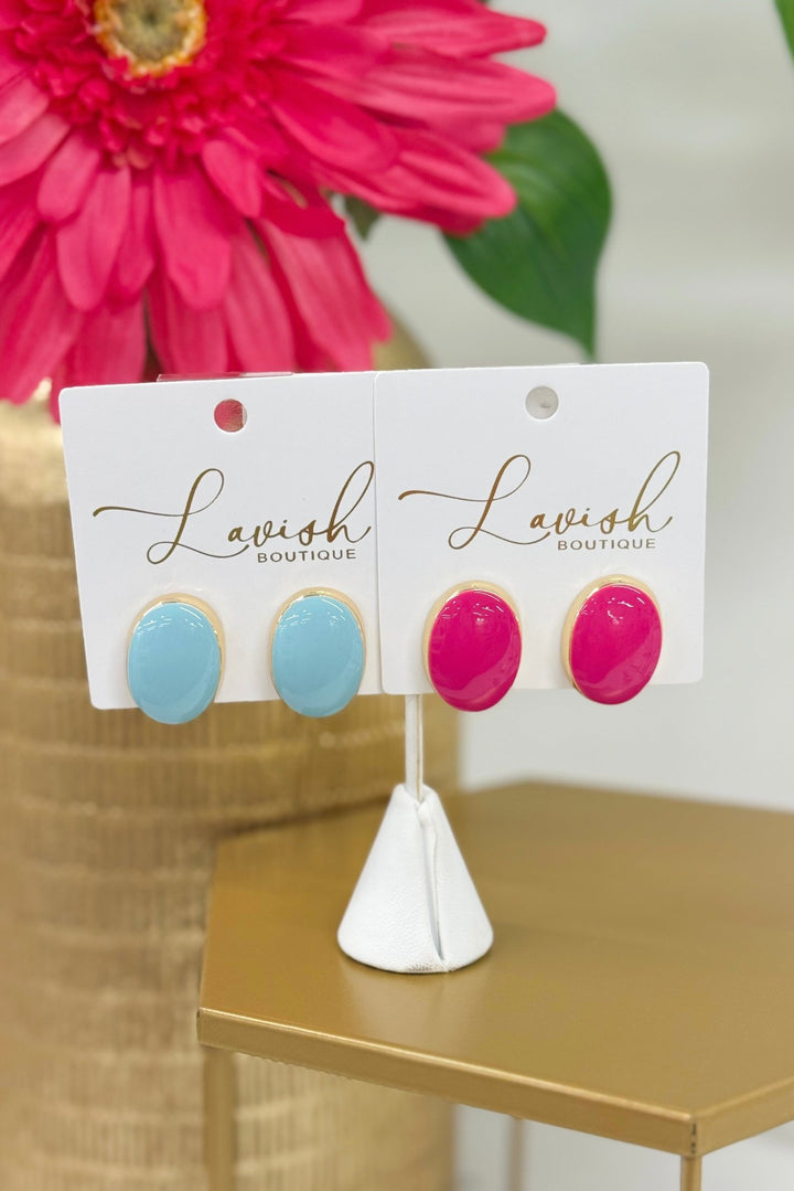 Hart Designs Oval Stud Earring - Lavish Boutique Accessories