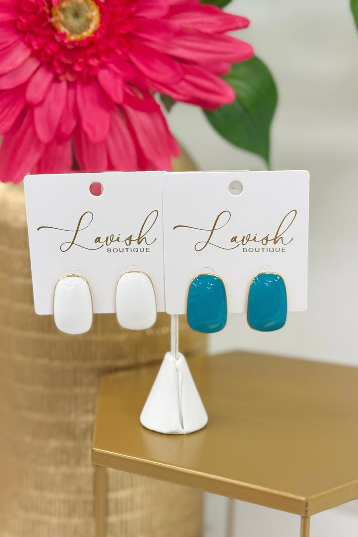 Hart Designs Rectangle Stud Earring - Lavish Boutique Accessories