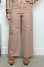 Natural Slim Wide Leg Jeans