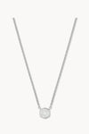 Kendra Scott Davie Pendant Necklace Silver Rock Crystal
