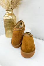 Whiskey Suede Slipper