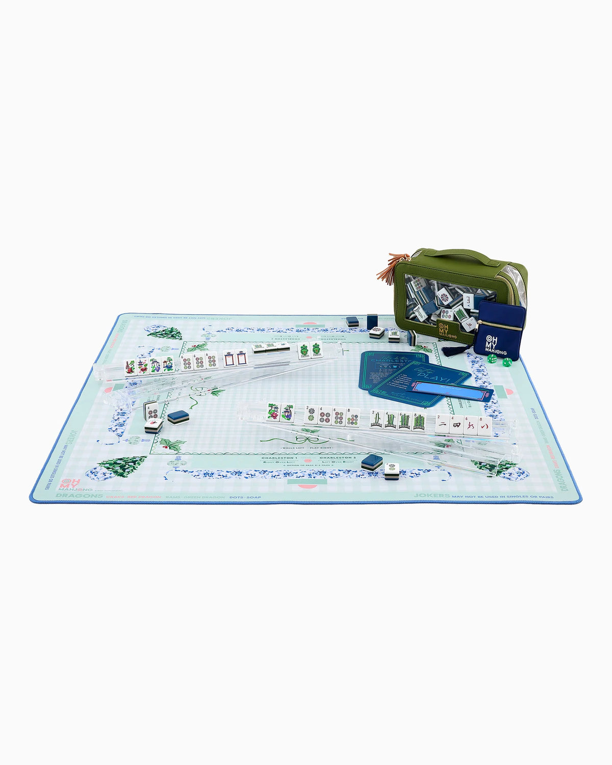 Oh My Mahjong Holly Jolly Mat in Tube