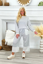 Grey Terry Cloth Contrast Set