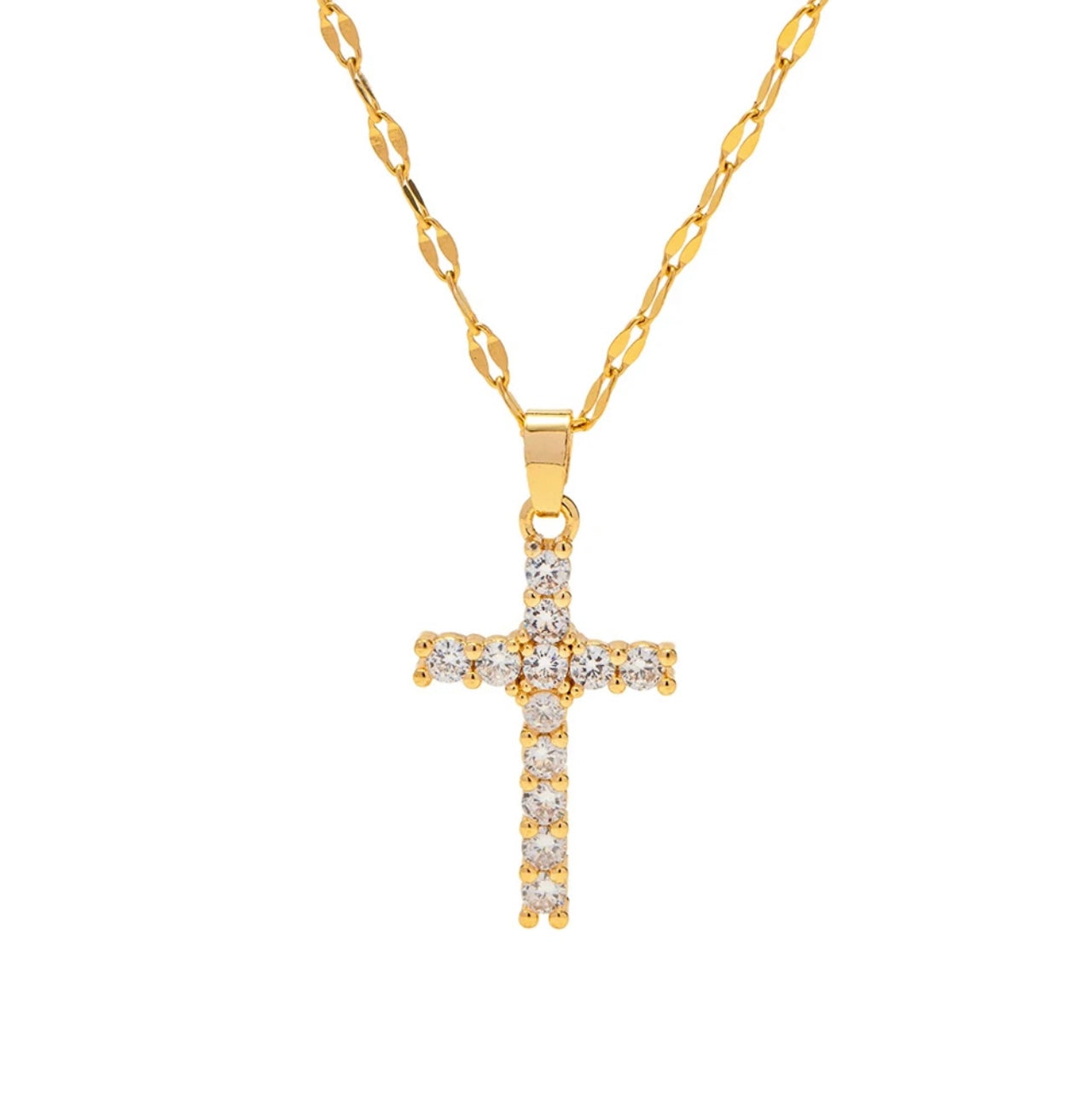 Chan Sutt Sparkle Cross Necklace view 2