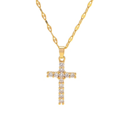 Chan Sutt Sparkle Cross Necklace view 2