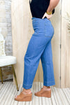 Denim Straight Leg Pocket Pants