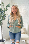 Sage Green Butter Soft Half Zip Pullover