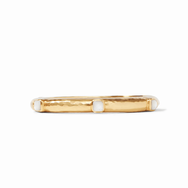 Julie Vos Catalina Hinge Bangle Mother of Pearl - Lavish Boutique Accessories