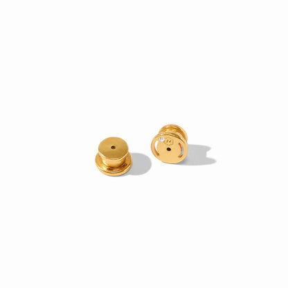 Cobblestone hoop earrings in polished gold