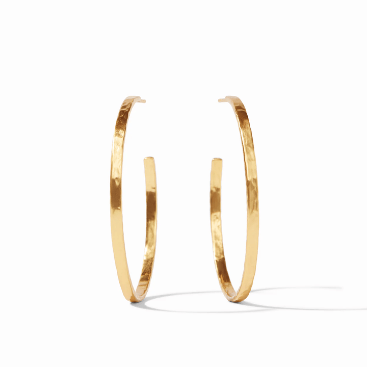 Julie Vos Crescent Hoop Gold XL - Lavish Boutique Accessories