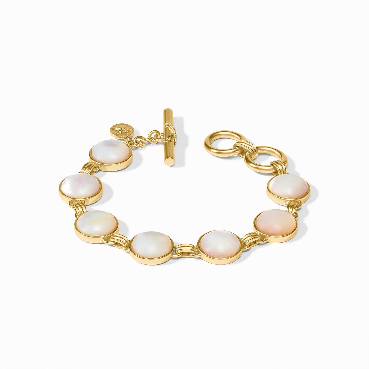 Mother of pearl Essex bracelet in a gold-tone setting