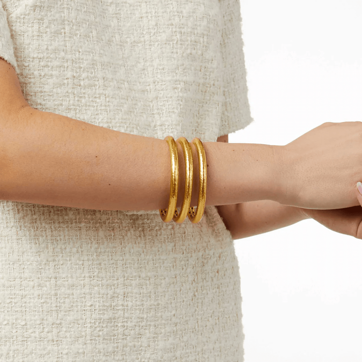 Julie Vos Havana Bangle Gold Medium - Lavish Boutique Accessories