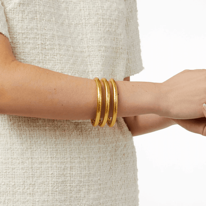 Julie Vos Havana Bangle Gold Medium - Lavish Boutique Accessories