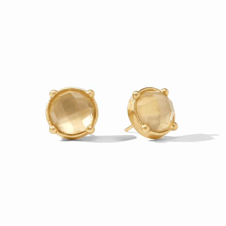 Julie Vos Honey Stud Gold Iridescent Champagne Earring - Lavish Boutique Accessories