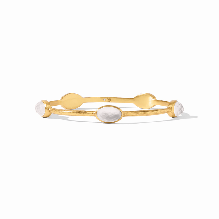 Julie Vos Ivy Stone Bangle Iridescent Crystal Small - Lavish Boutique Accessories