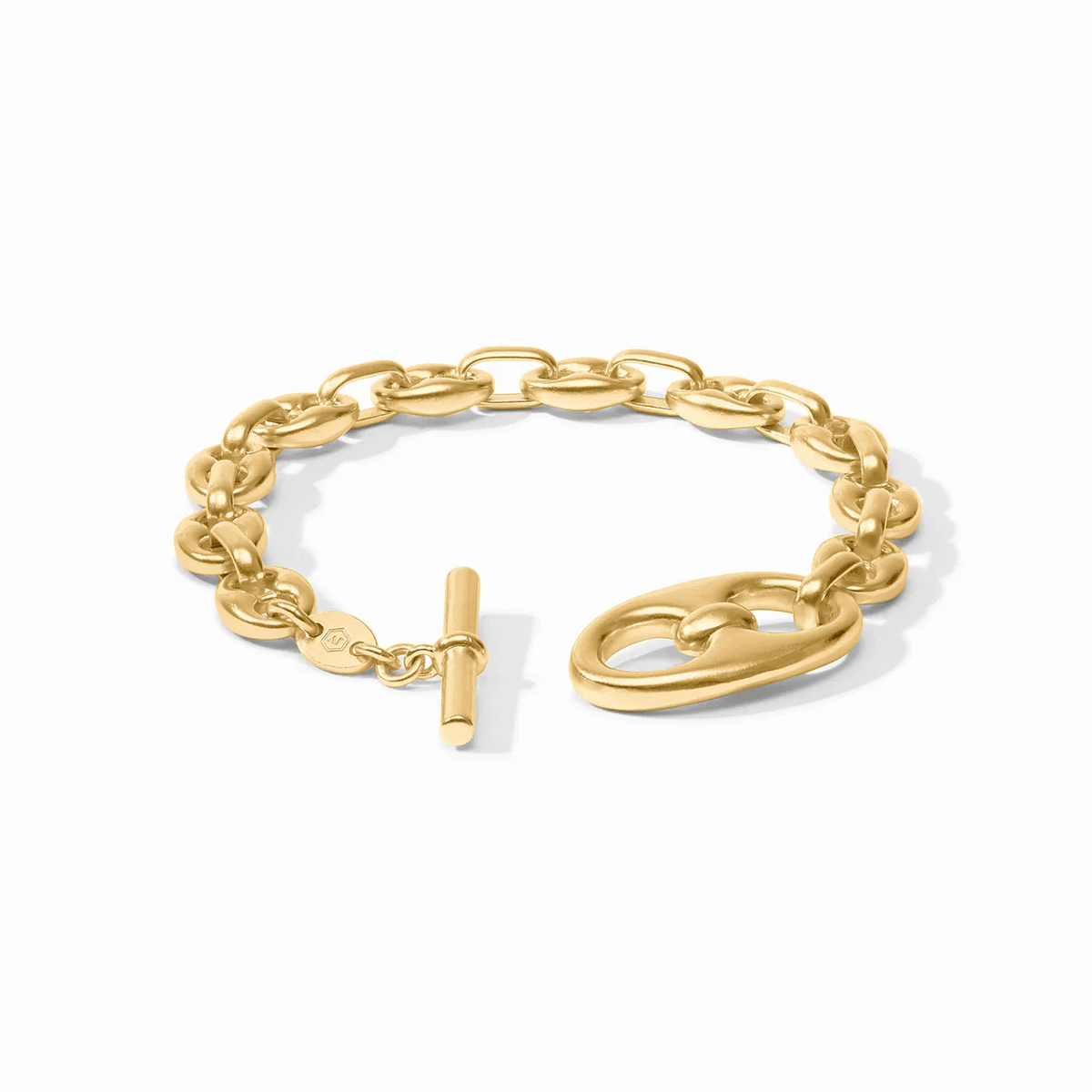 Ivory enamel bangle with a hinged gold band