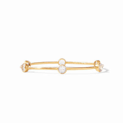 Julie Vos Milano Bangle Clear Crystal Small - Lavish Boutique Accessories