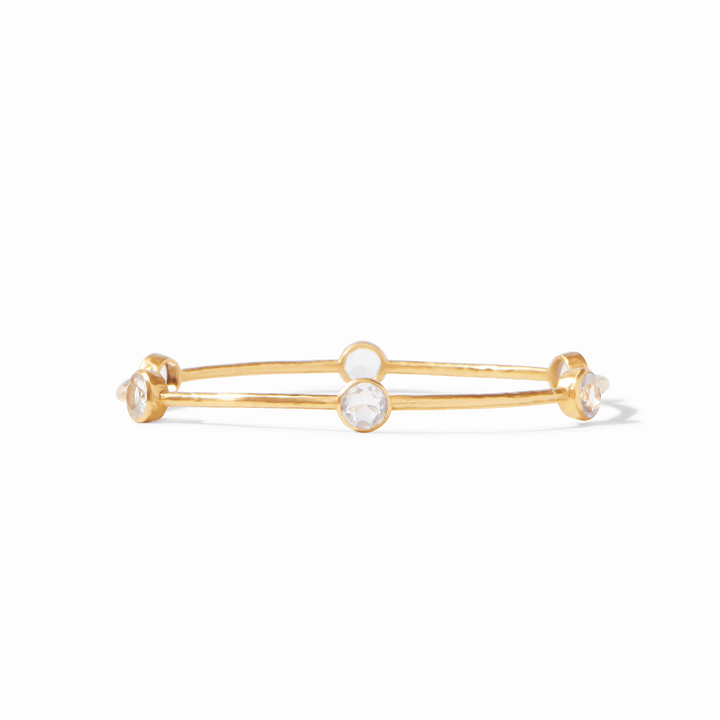 Julie Vos Milano Bangle Clear Crystal Small - Lavish Boutique Accessories