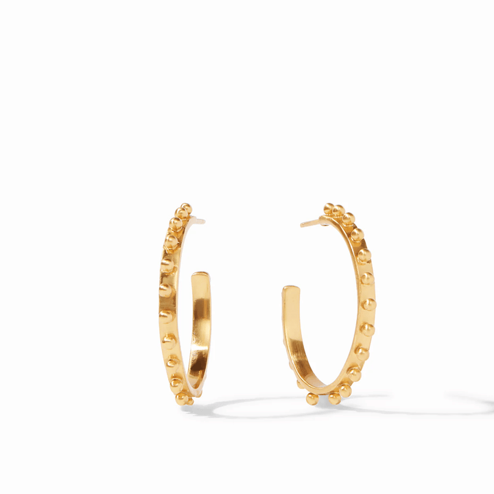 Julie Vos Soho Hoop Earring Gold Medium - Lavish Boutique Accessories