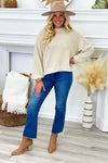 Seashell Round Neck Knit Long Sleeve Top