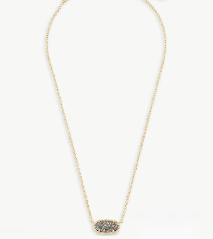 Kendra Scott Elisa Gold Platinum Drusy Necklace - Lavish Boutique Accessories