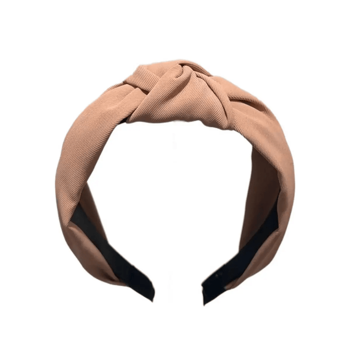 Khaki Vintage Solid Headband - Lavish Boutique Accessories
