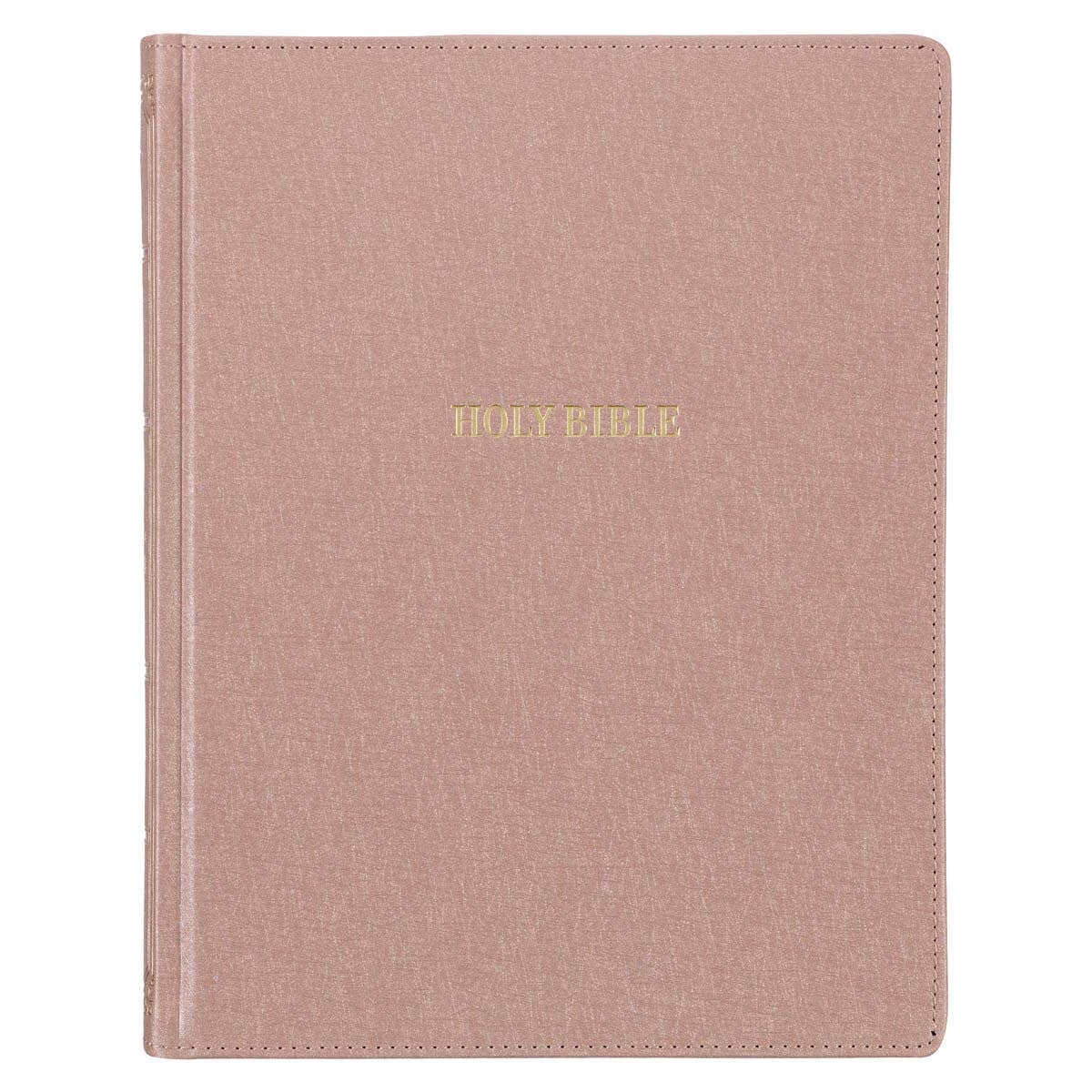 Mauve faux leather large-print KJV note-taking Bible