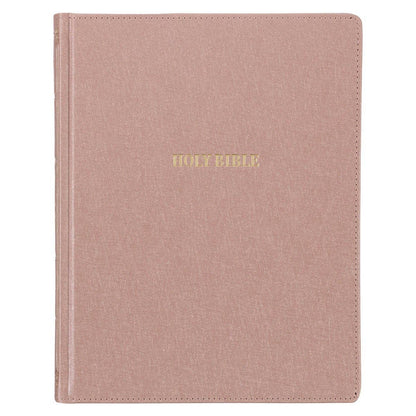 Mauve faux leather large-print KJV note-taking Bible