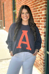 Washed Navy Long Sleeve Gameday Sweatshirt