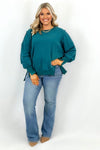 Peacock Long Sleeve Oversized Sweatshirt