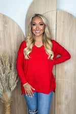 Scarlet V-Neck Sweater