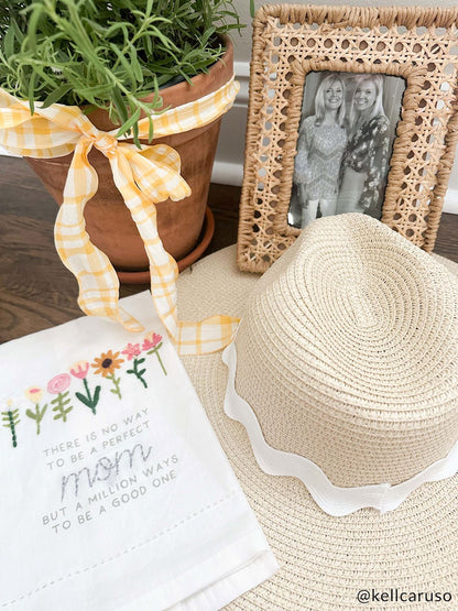 Natural cane picture frame sized for a larger photo
