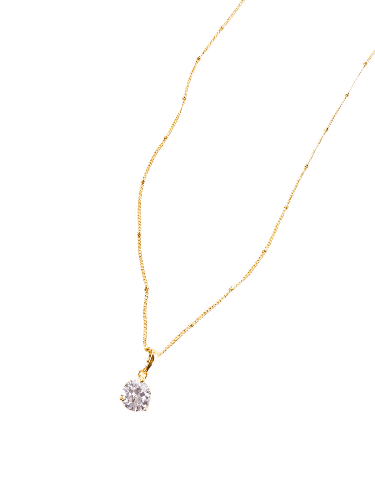 Lauren Kenzie Diamond Necklace Gold - Lavish Boutique09-JEWELRY