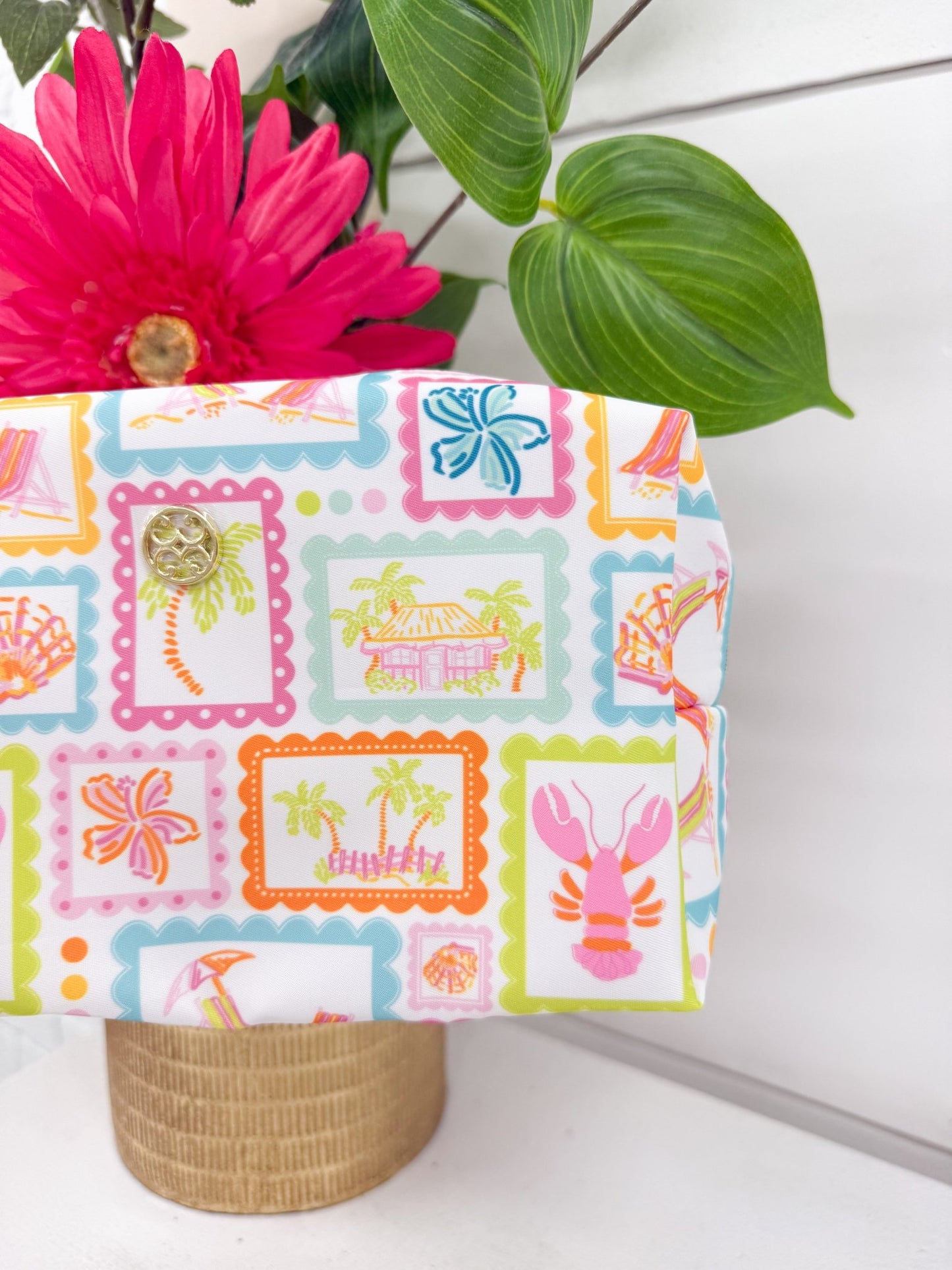 Happy Place print pouch from the Lets Face It collection
