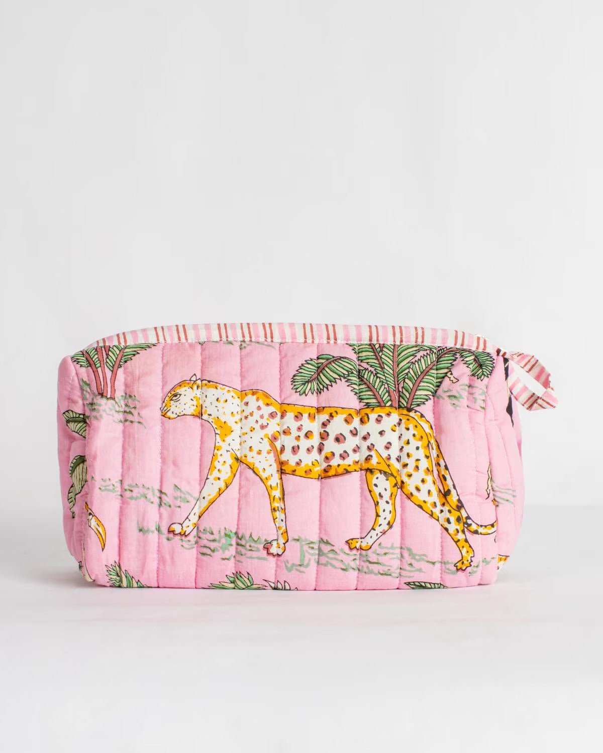 Liana Quilted Cosmetic Pink and Multi - Lavish Boutique Accessories