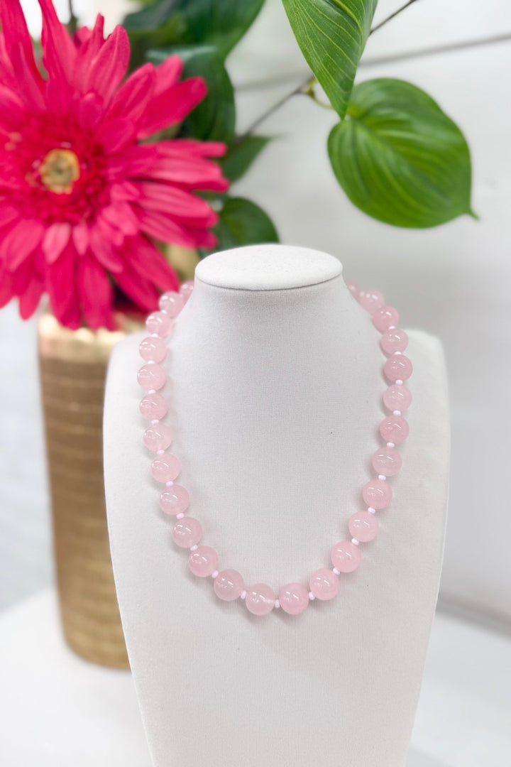 Love Big Light Pink Necklace - Lavish Boutique Accessories
