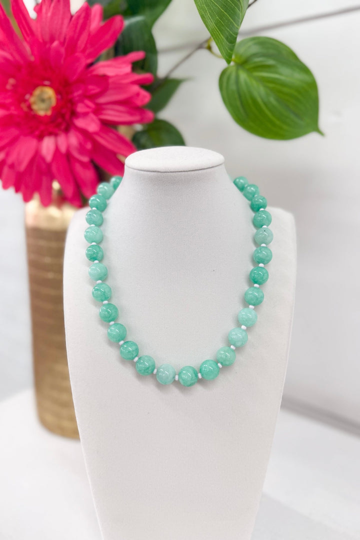 Turquoise beaded necklace