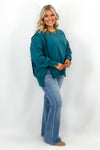 Peacock Long Sleeve Oversized Sweatshirt